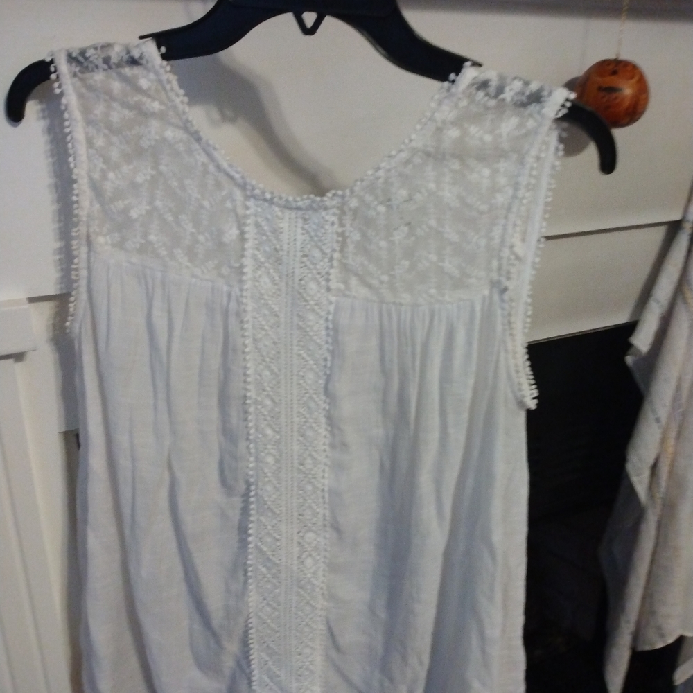 White Boho top